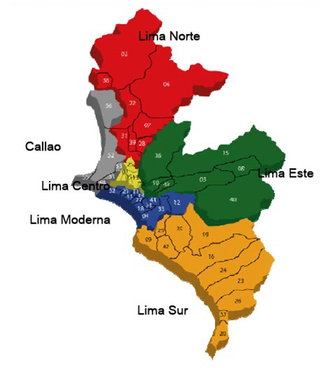 mapa lima